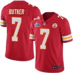 Mens Womens Youth Kids Kansas City Chiefs #7 Harrison Butker Red Team Color Super Bowl LVII Patch Stitched NFL Vapor Untouchable Limited Jersey