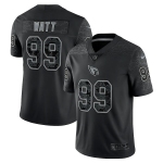 Mens Womens Youth Kids Arizona Cardinals #99 J.J. Watt Black Nike NFL Black Reflective Limited Jersey