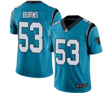Mens Womens Youth Kids Carolina Panthers #53 Brian Burns Nike Blue Vapor Limited Jersey