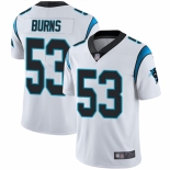 Mens Womens Youth Kids Carolina Panthers #53 Brian Burns Nike White Vapor Limited Jersey