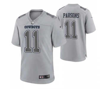 Mens Womens Youth Kids Dallas Cowboys #11 Micah Parsons Game Gray Atmosphere Jersey