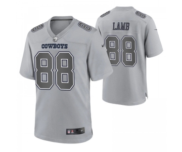 Mens Womens Youth Kids Dallas Cowboys #88 CeeDee Lamb Game Gray Atmosphere Jersey