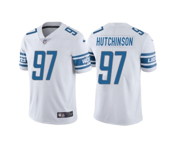 Mens Womens Youth Kids Detroit Lions #97 Aidan Hutchinson White Vapor Untouchable Limited Stitched Jersey