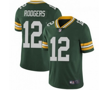 Mens Womens Youth Kids Green Bay Packers #12 Aaron Rodgers Green Vapor Limited Jersey