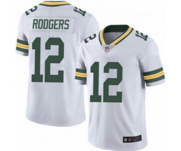 Mens Womens Youth Kids Green Bay Packers #12 Aaron Rodgers White Vapor Limited Jersey