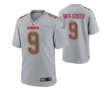 Mens Womens Youth Kids Kansas City Chiefs #9 JuJu Smith-Schuster Atmosphere Fashion Stitched Game Jersey