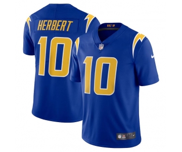 Mens Womens Youth Kids Los Angeles Chargers #10 Justin Herbert Nike Royal Vapor Limited Jersey