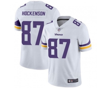 Mens Womens Youth Kids Minnesota Vikings #87 T.J. Hockenson Nike White Vapor Untouchable Limited Jersey
