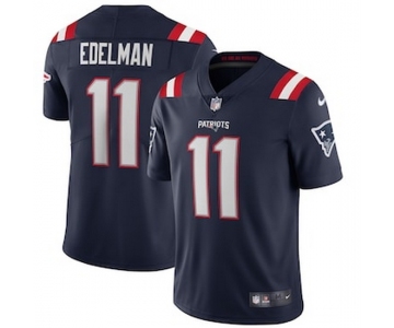 Mens Womens Youth Kids New England Patriots #11 Julian Edelman Navy Vapor Limited Jersey