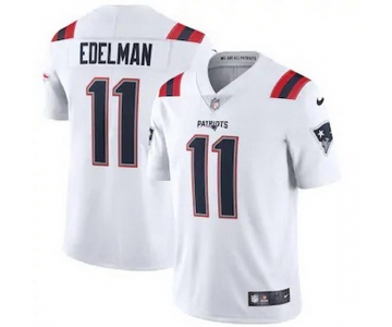 Mens Womens Youth Kids New England Patriots #11 Julian Edelman White Vapor Limited Jersey