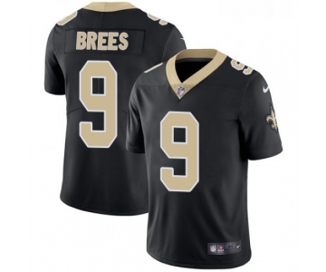 Mens Womens Youth Kids New Orleans Saints #9 Drew Brees Black Team Color Vapor Untouchable Limited Player NFL Jersey