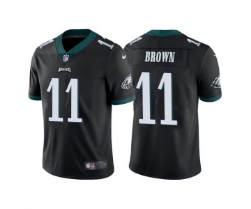 Mens Womens Youth Kids Philadelphia Eagles #11 A.J. Brown Black Vapor Limited Jersey