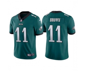 Mens Womens Youth Kids Philadelphia Eagles #11 A.J. Brown Green Stitched Vapor Untouchable Limited Jersey