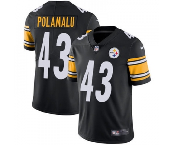 Mens Womens Youth Kids Pittsburgh Steelers #43 Troy Polamalu Black Team Color Vapor Untouchable Limited Jersey