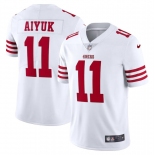 Mens Womens Youth Kids San Francisco 49ers #11 Brandon Aiyuk Nike White Vapor Limited Jersey