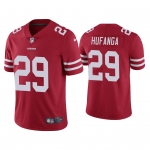 Mens Womens Youth Kids San Francisco 49ers #29 Talanoa Hufanga Nike Scarlet Vapor Limited Jersey
