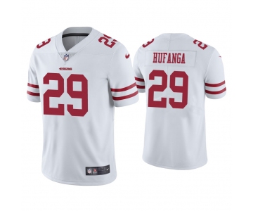 Mens Womens Youth Kids San Francisco 49ers #29 Talanoa Hufanga Nike White Vapor Limited Jersey