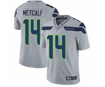Mens Womens Youth Kids Seattle Seahawks #14 DK Metcalf Nike Gray Vapor Untouchable Limited Jersey