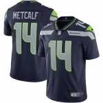 Mens Womens Youth Kids Seattle Seahawks #14 DK Metcalf Nike Navy Vapor Limited Jersey