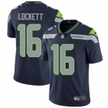Mens Womens Youth Kids Seattle Seahawks #16 Tyler Lockett Nike Navy Vapor Limited Jersey