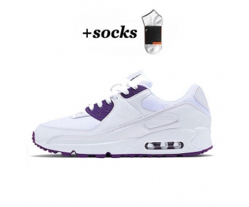 Classic Air Max 90 Running Shoes Athentic Sneakers Day of the Dead All Black White Green Pink Men Women Traine High Quality 36-40 (21) 