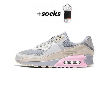 Classic Air Max 90 Running Shoes Athentic Sneakers Day of the Dead All Black White Green Pink Men Women Traine High Quality 36-40 (24) 