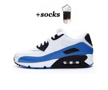 Classic Air Max 90 Running Shoes Athentic Sneakers Day of the Dead All Black White Green Pink Men Women Traine High Quality 36-45 (18) 