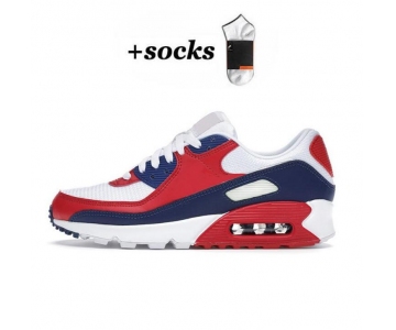 Classic Air Max 90 Running Shoes Athentic Sneakers Day of the Dead All Black White Green Pink Men Women Traine High Quality 36-45 (2) 