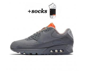 Classic Air Max 90 Running Shoes Athentic Sneakers Day of the Dead All Black White Green Pink Men Women Traine High Quality 36-45 (6) 