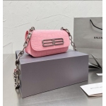 Balenciaga Gossip Bag crocodile chain bag B-lock hand bill of lading shoulder crossbody bag underarm bag small square bag (3)