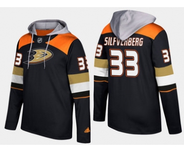 Adidas Anaheim Ducks 33 Jakob Silfverberg Name And Number Black Hoodie