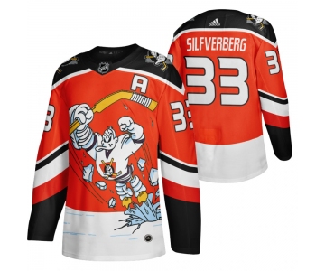 Anaheim Ducks #33 Jakob Silfverberg Red Men's Adidas 2020-21 Reverse Retro Alternate NHL Jersey
