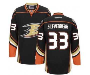 Men's Anaheim Ducks #33 Jakob Silfverberg Black Third Jersey