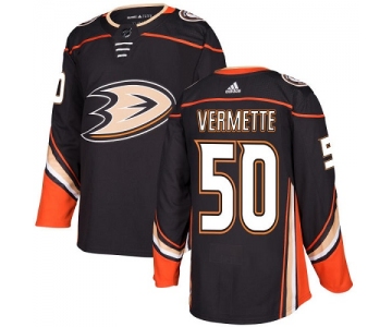 Adidas Ducks #50 Antoine Vermette Black Home Authentic Stitched NHL Jersey