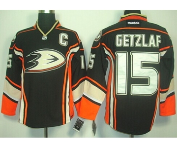 Anaheim Ducks #15 Ryan Getzlaf Black Third Jersey