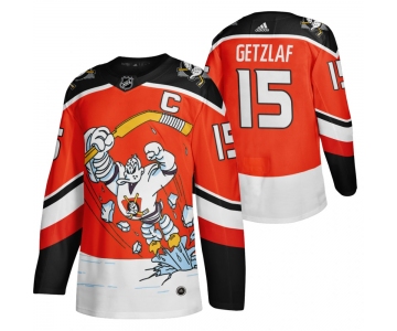 Anaheim Ducks #15 Ryan Getzlaf Red Men's Adidas 2020-21 Reverse Retro Alternate NHL Jersey