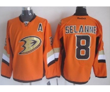 Anaheim Ducks #8 Teemu Selanne 2014 Stadium Series Orange Jersey