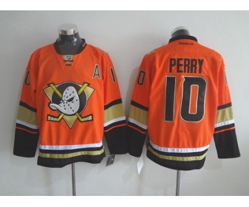 Men's Anaheim Ducks #10 Corey Perry Reebok 2015 Orange Alternate Premier Jersey