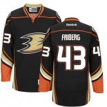 Men's Anaheim Ducks #43 Max Friberg Black Third Jersey