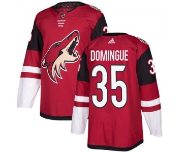 Adidas Coyotes #35 Louis Domingue Maroon Home Authentic Stitched NHL Jersey