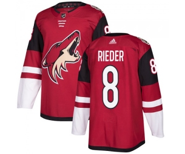 Adidas Coyotes #8 Tobias Rieder Maroon Home Authentic Stitched NHL Jersey