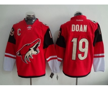 Men's Arizona Coyotes #19 Shane Doan Reebok Red Premier Home Jersey