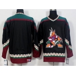 Men's Phoenix Coyotes Blank Black 1998 CCM Vintage Throwback Hockey Jersey