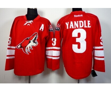 Phoenix Coyotes #3 Keith Yandle Red Jersey