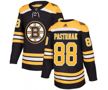 Men's Adidas Boston Bruins #88 David Pastrnak Black Home Authentic Stitched NHL Jersey