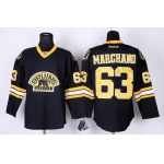 Boston Bruins #63 Brad Marchand Black Third Jersey