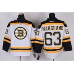 Boston Bruins #63 Brad Marchand White Jersey