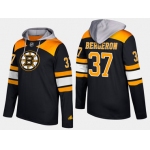 Adidas Boston Bruins 37 Patrice Bergeron Name And Number Black Hoodie