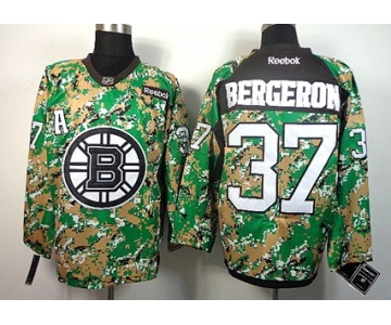 Boston Bruins #37 Patrice Bergeron 2014 Camo Jersey