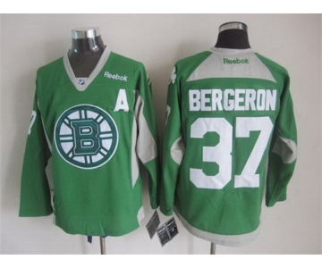 Boston Bruins #37 Patrice Bergeron 2014 Training Green Jersey